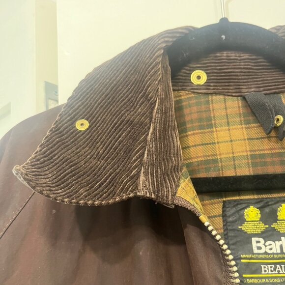Barbour Waxed A190 Beaufort Jacket - Brown, XXL - Picture 7 of 11